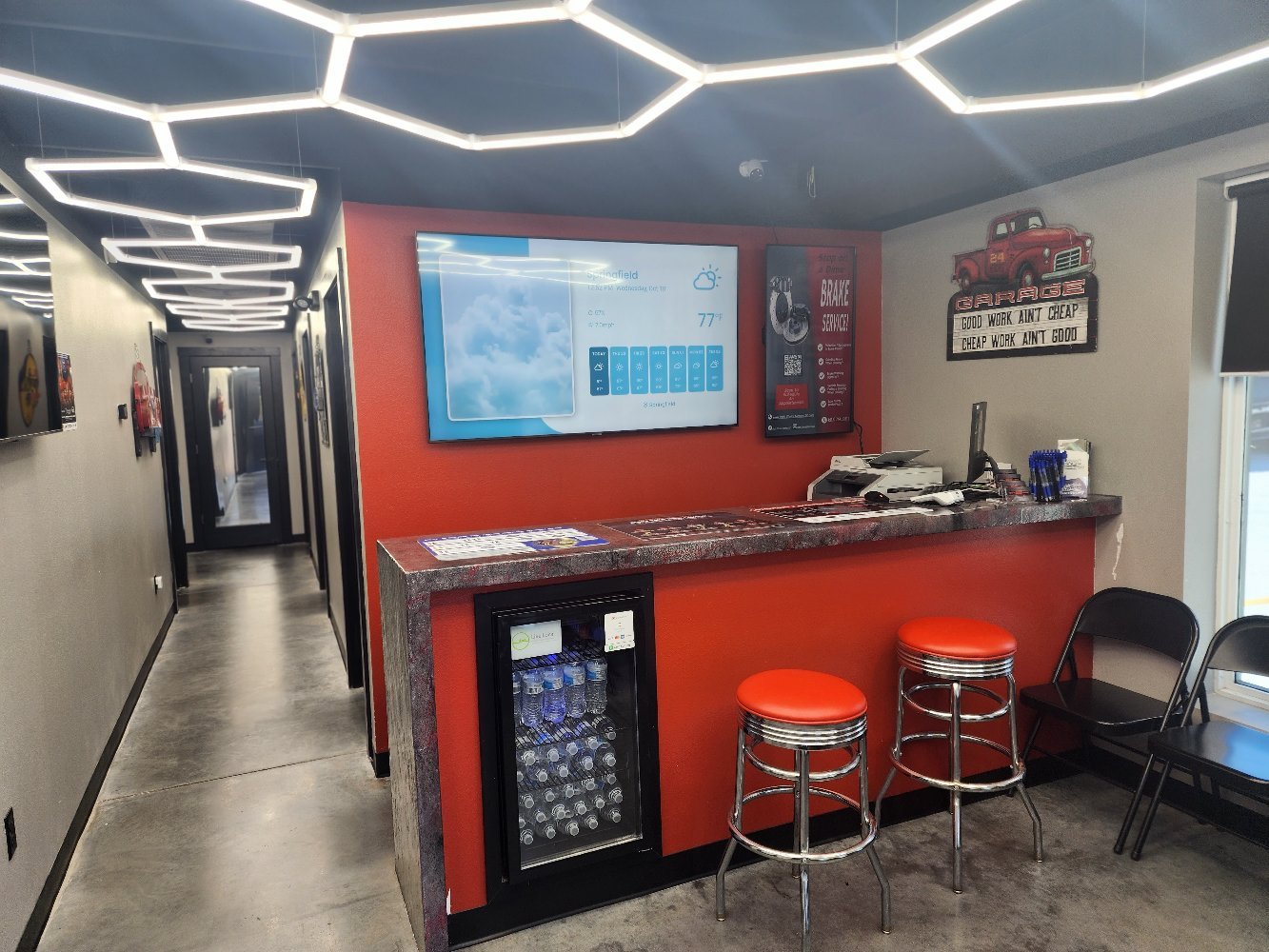 Completed commercial interior construction project managed by Right Choice Development